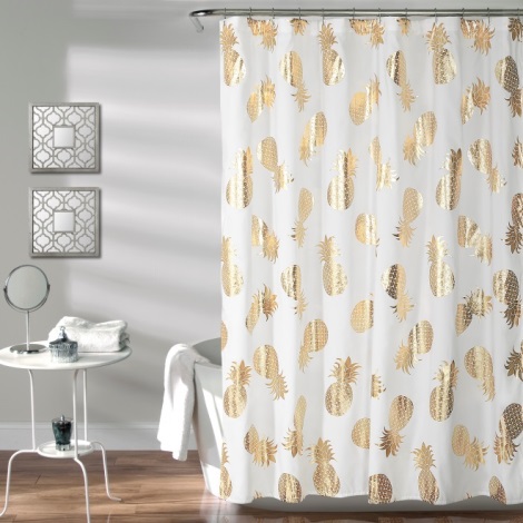 Luxe shower curtains