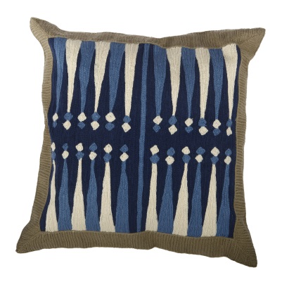 Spike blue pillow