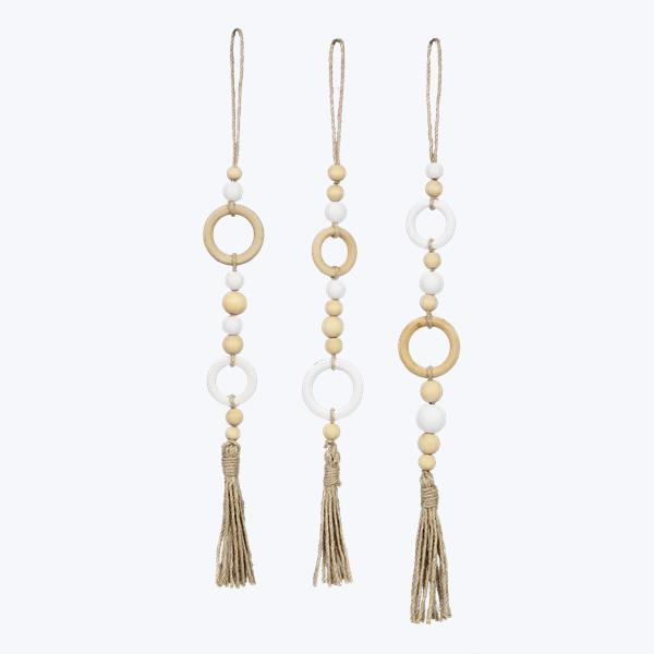 Wood Beaded Tassel