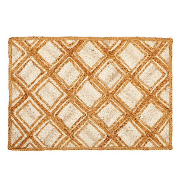 White Border Jute Rug