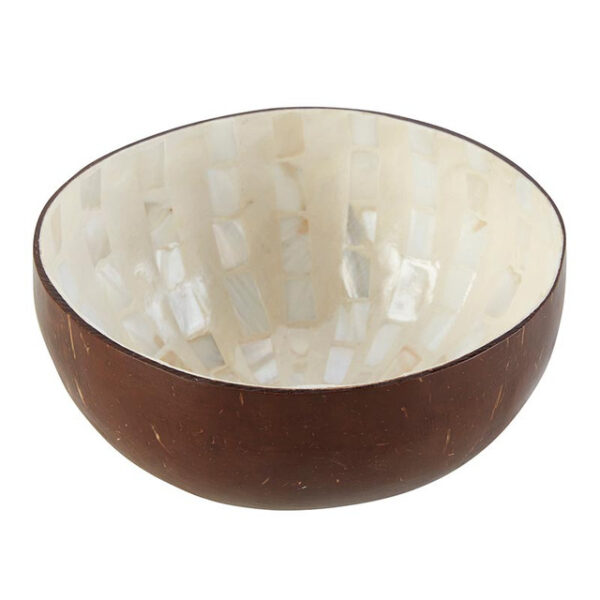 Stripe Inlay Coconut Bowl